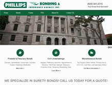 Tablet Screenshot of phillipsbonding.com